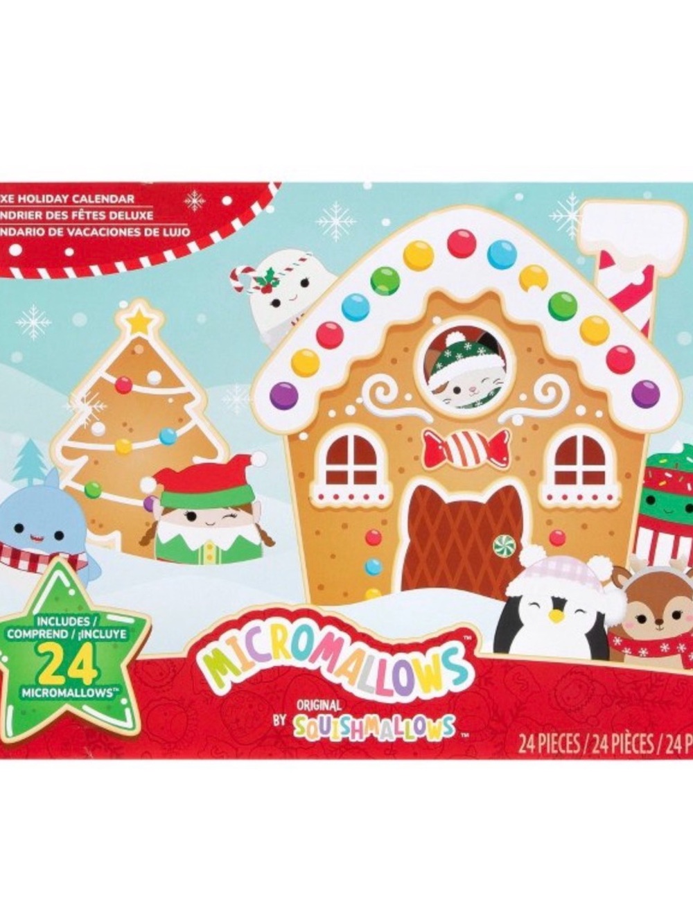 Micromallows 2.5" Squishmallows Holiday
Advent Calendar Plush - 24pk